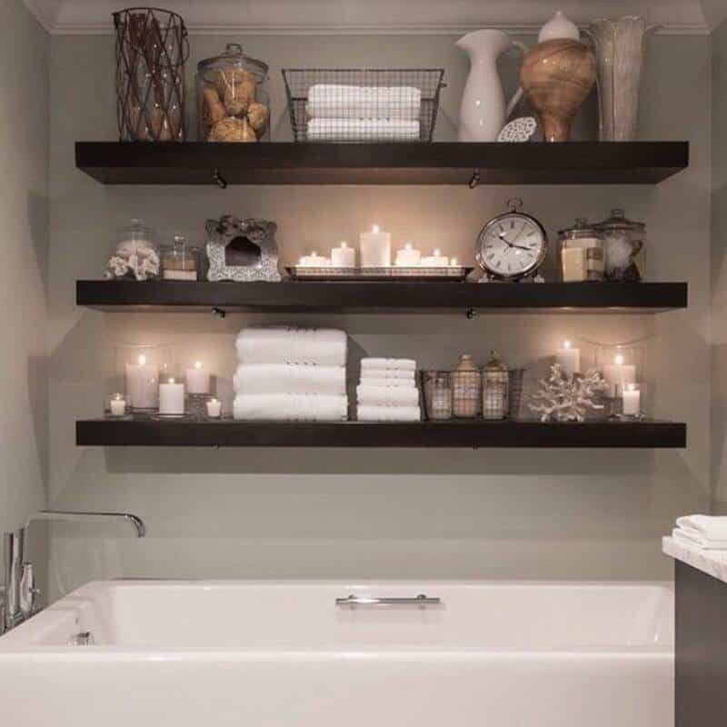 Bathtub Floating Shelf