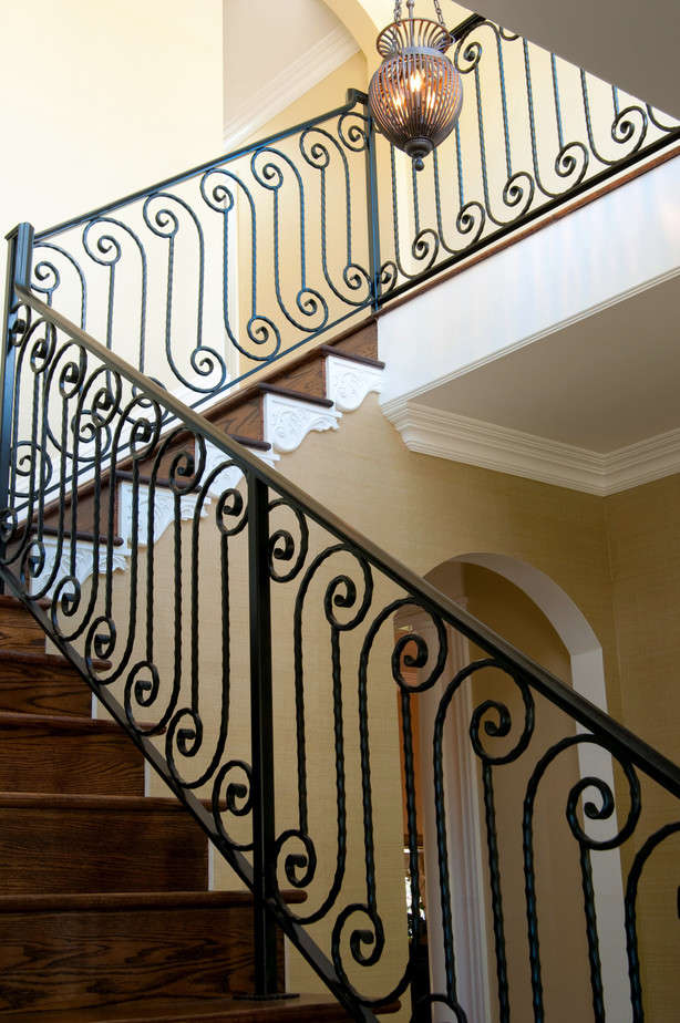 Classic iron railing in Spanish style
