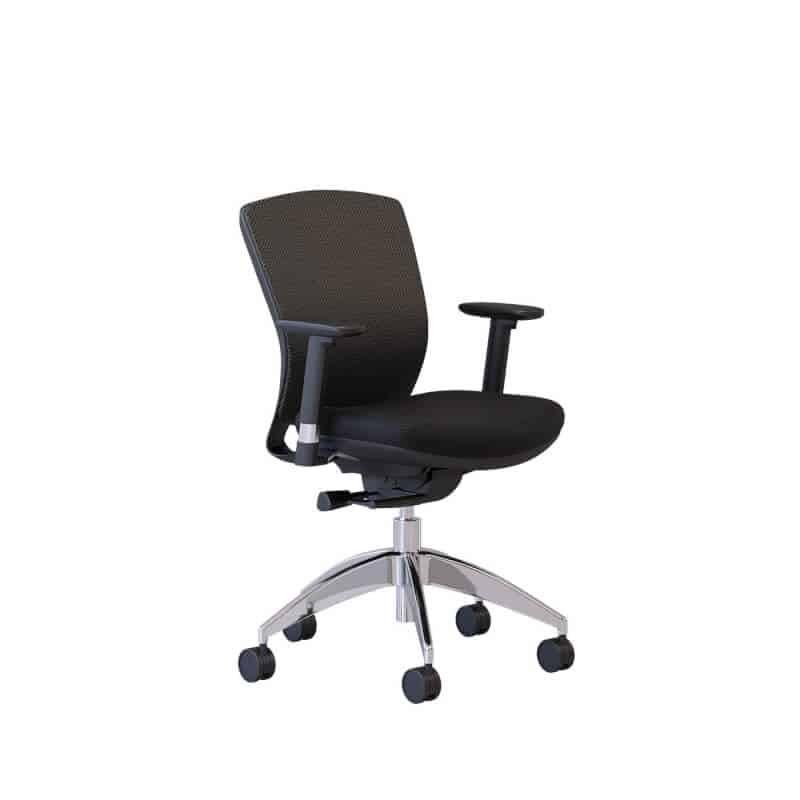 Simple black office chair