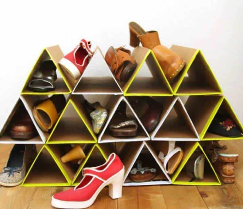 Triangle Shoe Storage