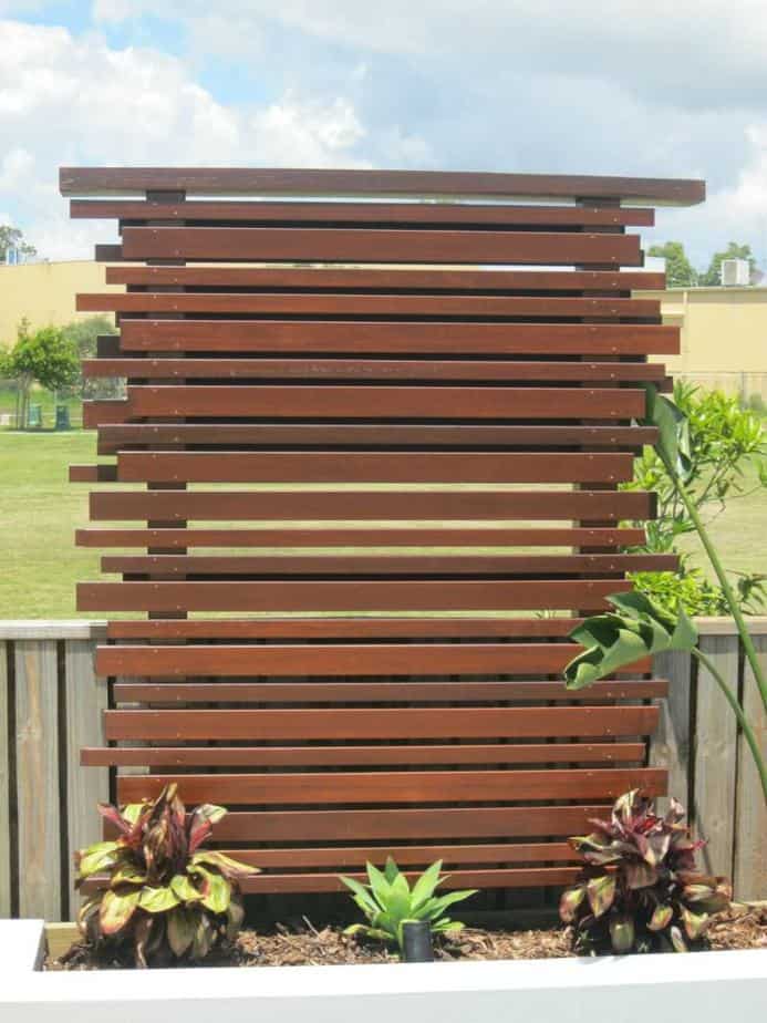 Unusual Wood Privacy Screen