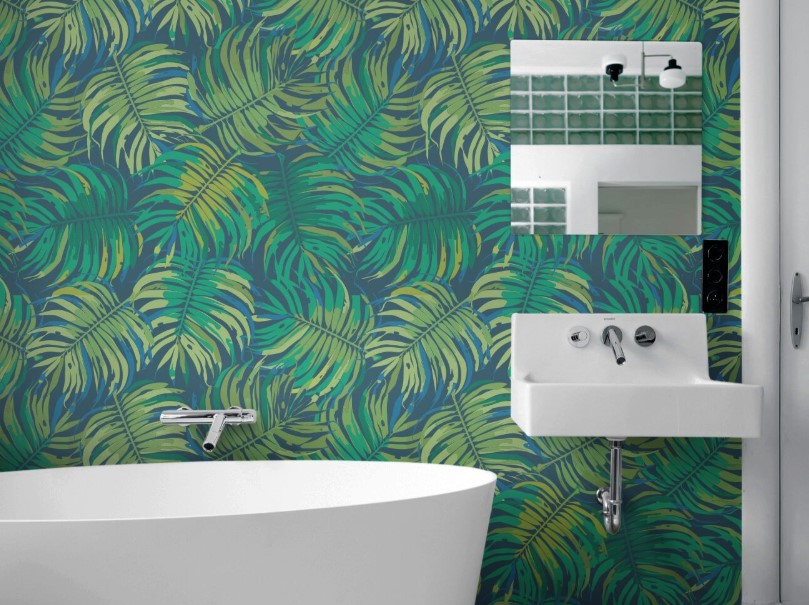 35 Bathroom Wallpaper Ideas 2020 (You Can Try Today) 10