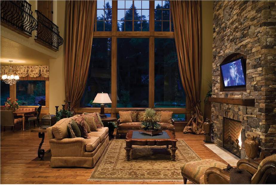 Extravagant Rustic Living Room