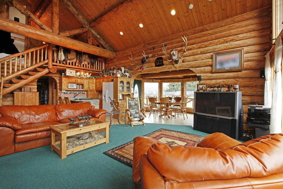 Nearly All-Wooden Living Room