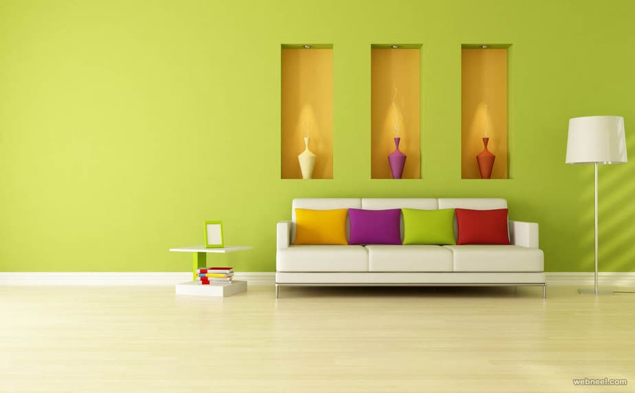 Green Living Room Paint. Source: webneel.com
