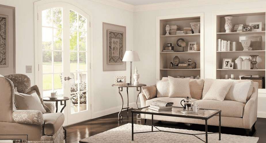 Moderate Living Room Arrangement. Source: thespruce.com