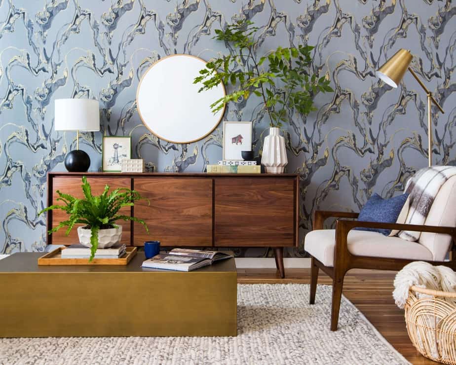 Lovely Style in Small Mid Century Space