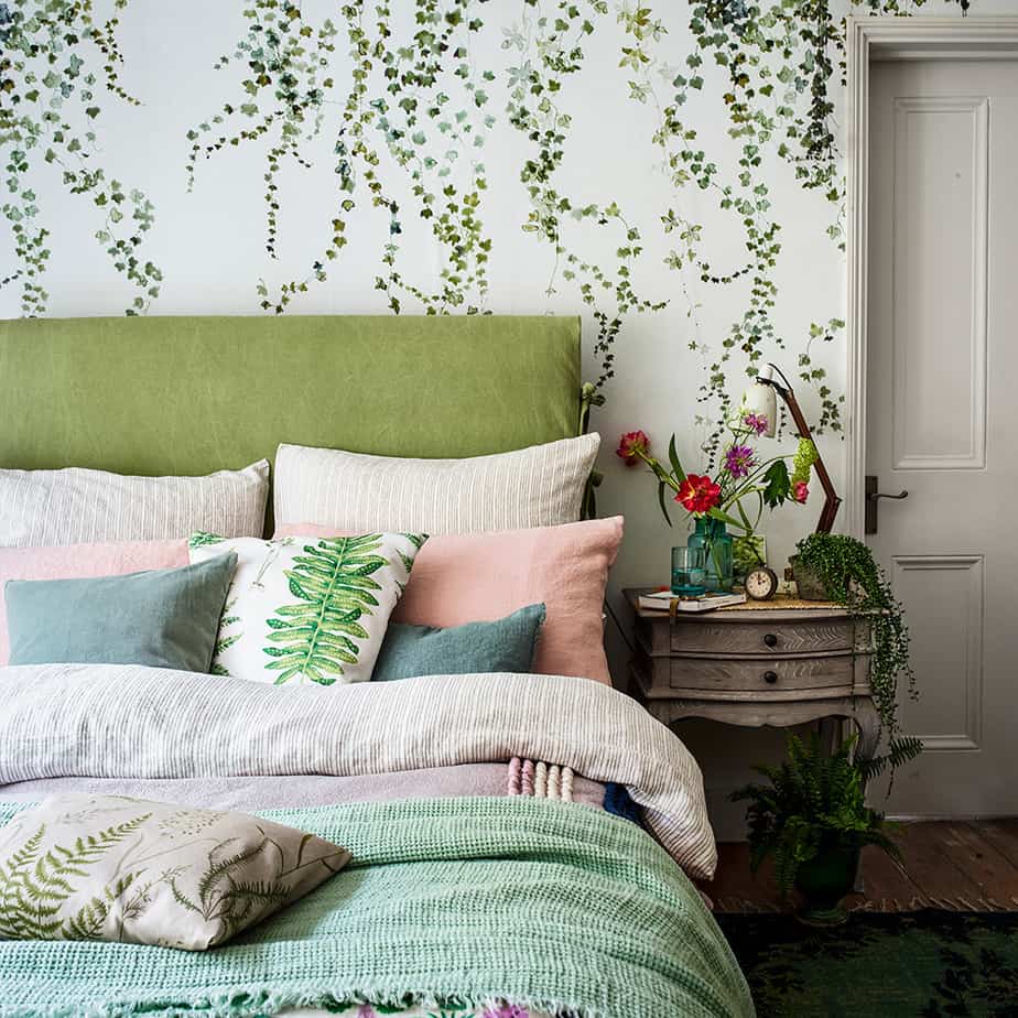 Appealing Green Bedroom