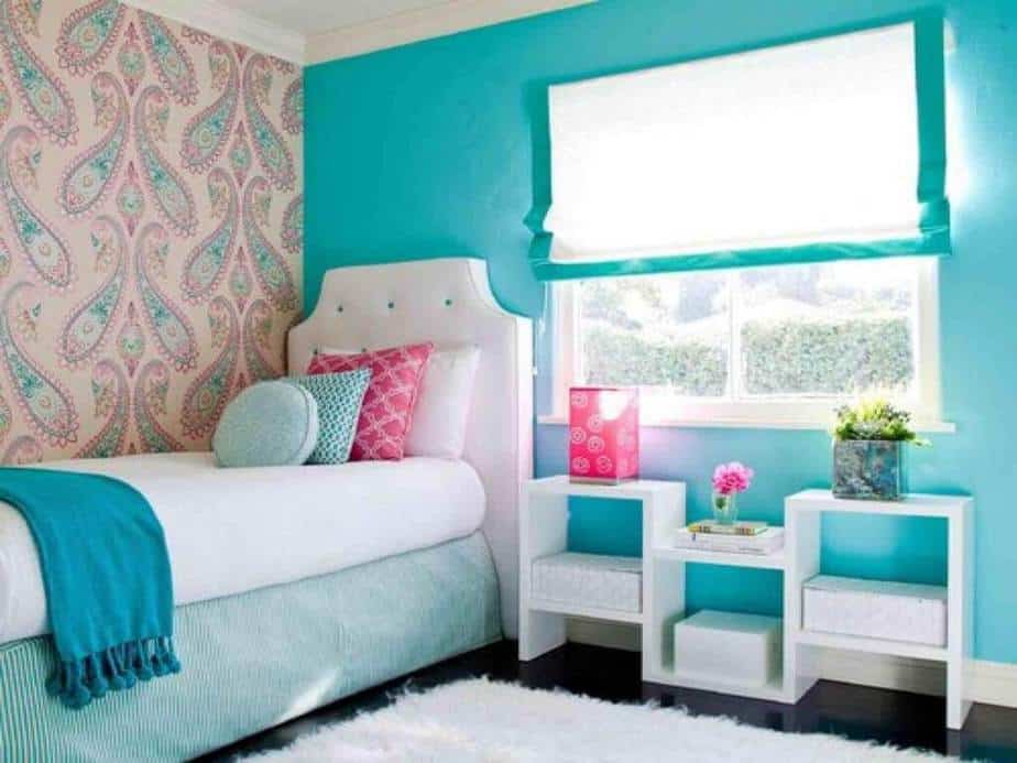 Vibrant Blue Bedroom