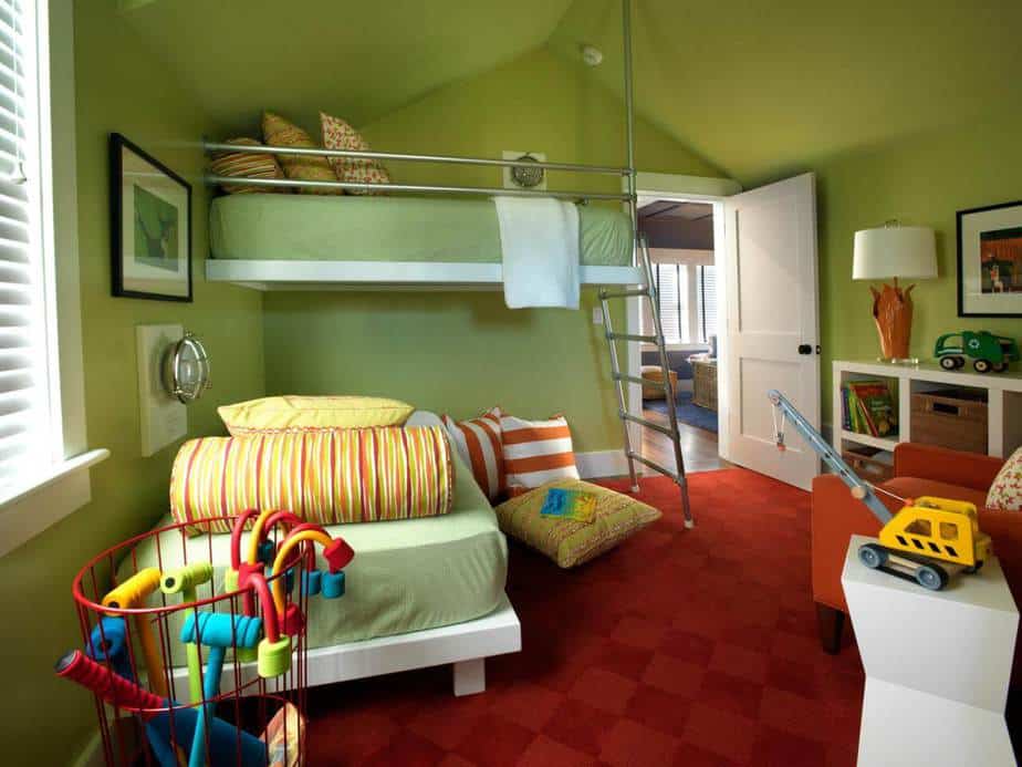 Enthusiastic Green Bedroom