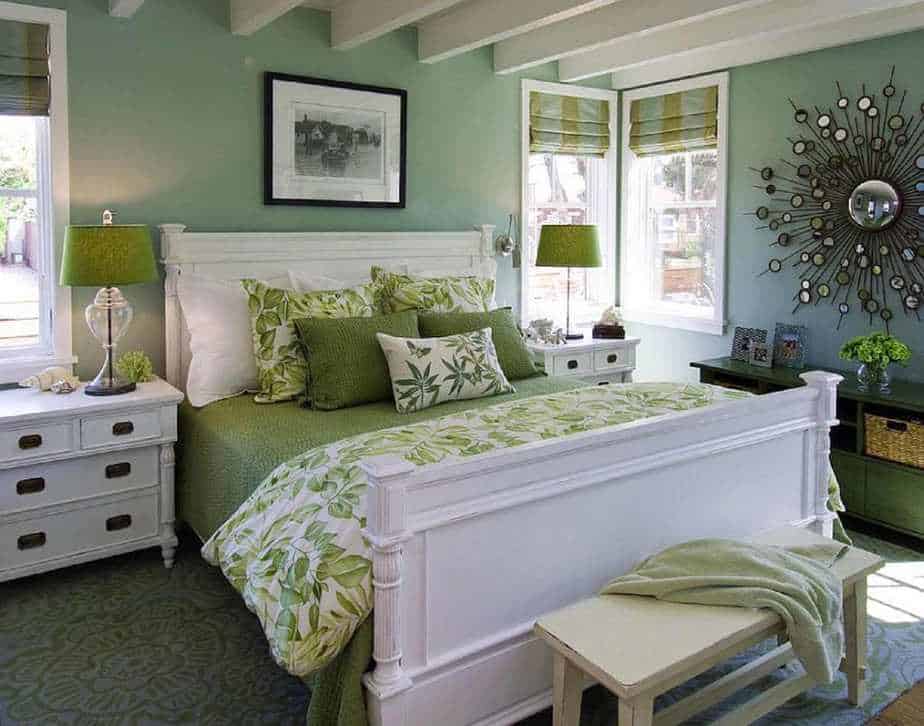 Creative Green Bedroom