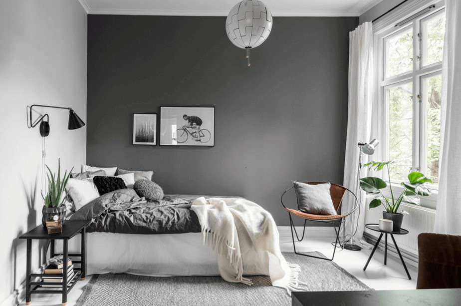 Pleasant Grey Bedroom