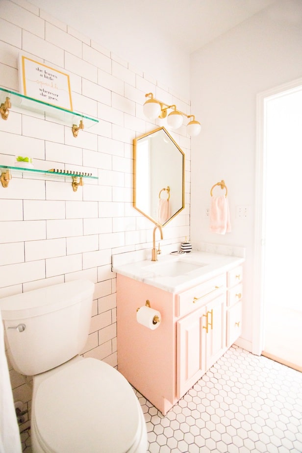 Alluring Pink Bathroom