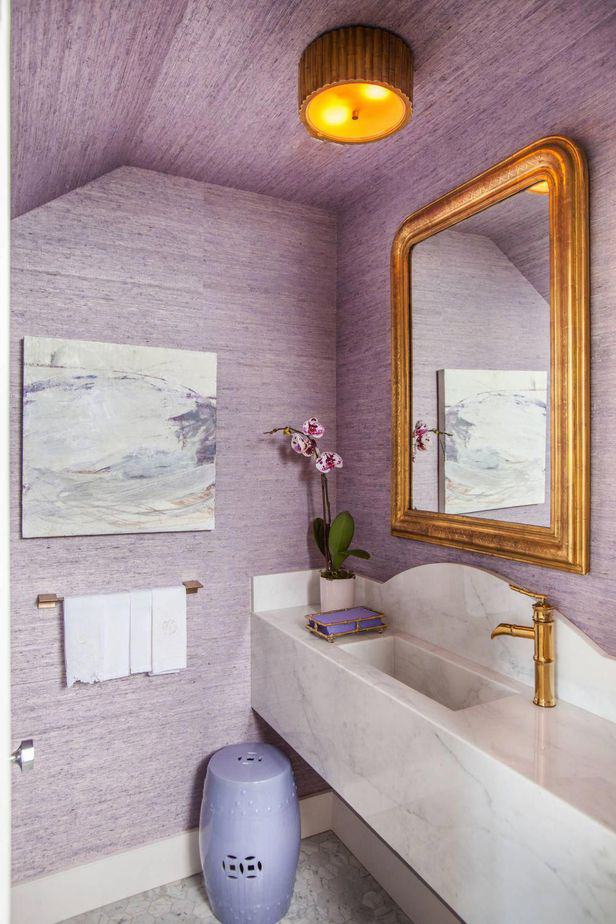 Lavender Bathroom Ceiling
