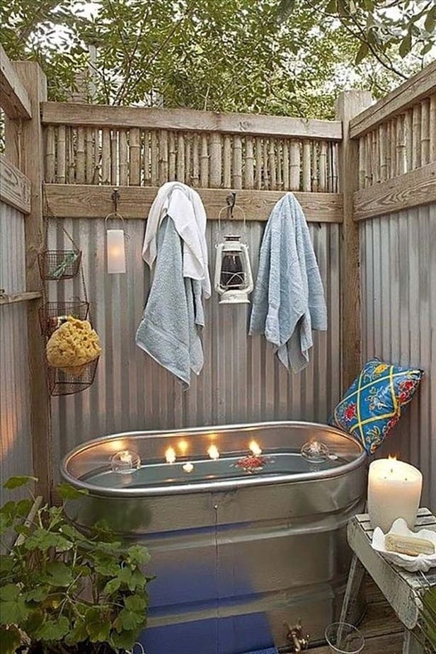 Relaxing Pool Bathroom