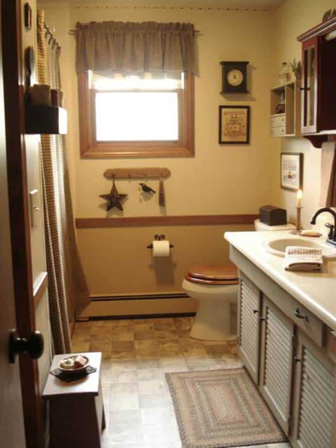 Fancy Primitive Bathroom