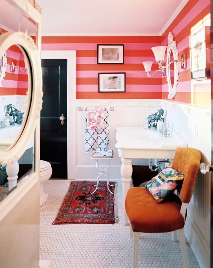 Fancy Colorful Bathroom