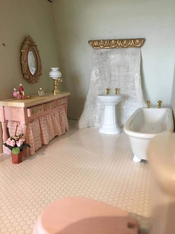 Girly Shabby Chic Bathroom