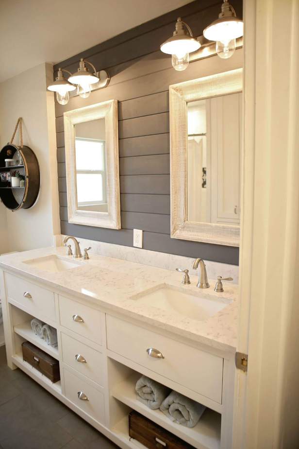 Grey Shiplap Bathroom