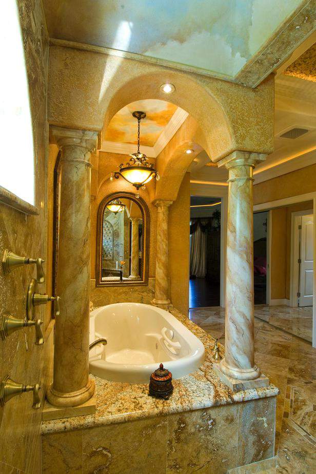 Luminous Tuscan Bathroom