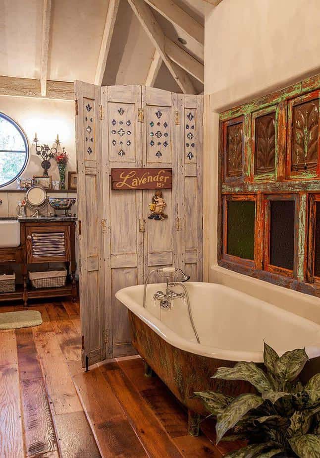 Shabby Chic Attic Bathroom