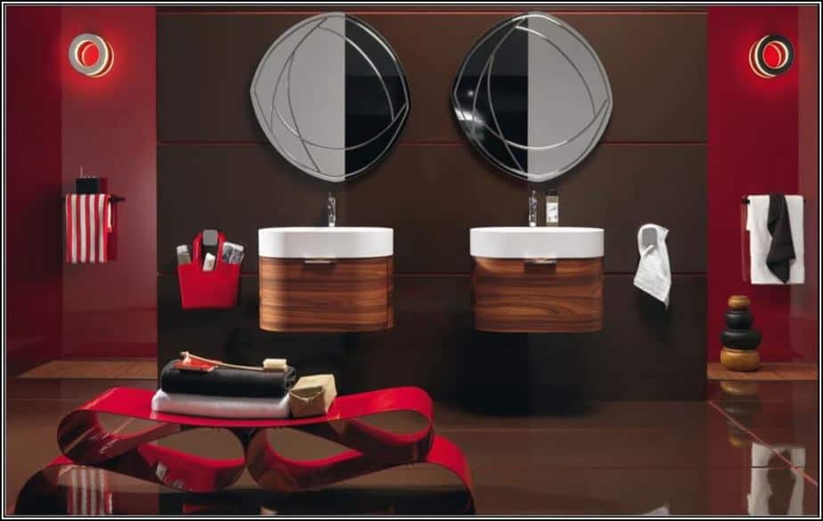 One-of-A-Kind Red Bathroom