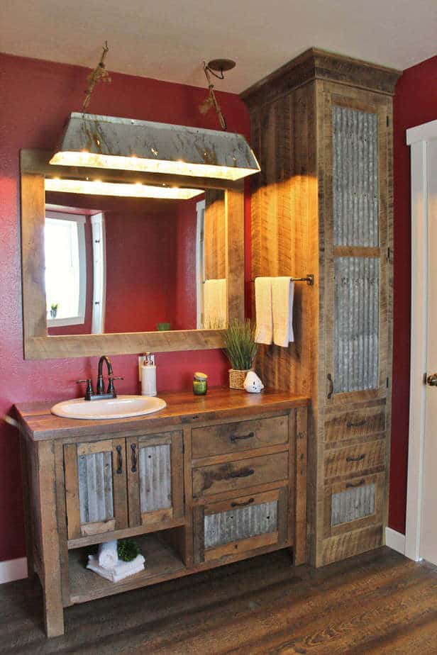 Recycled DIY Bathroom Vanity