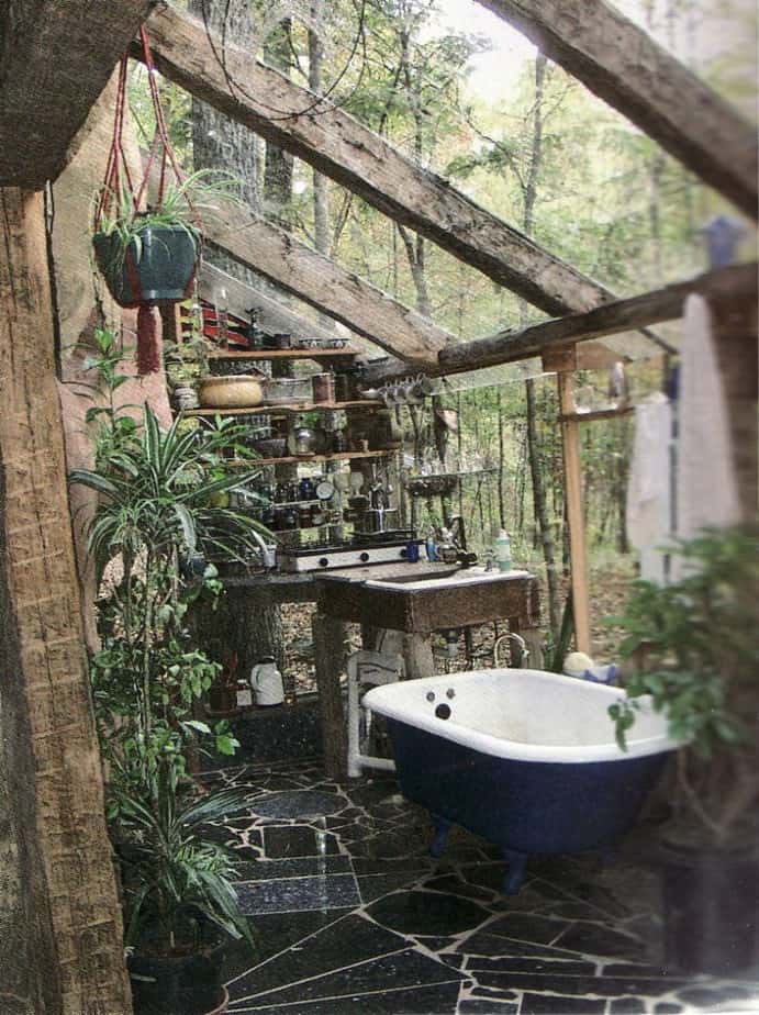 Refreshing Outdoor Bathroom