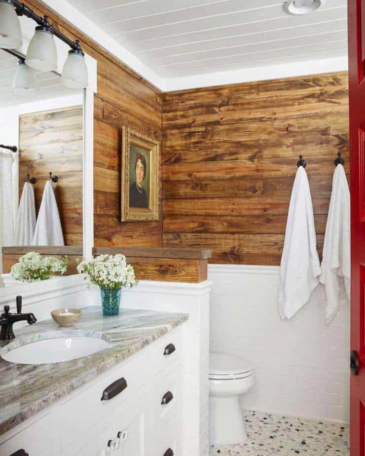 Alluring Cabin Bathroom