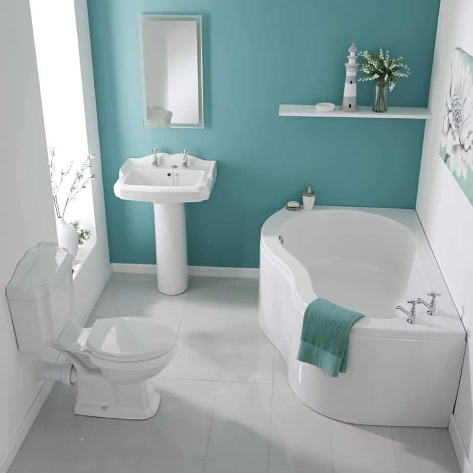 Soothing Teal Bathroom