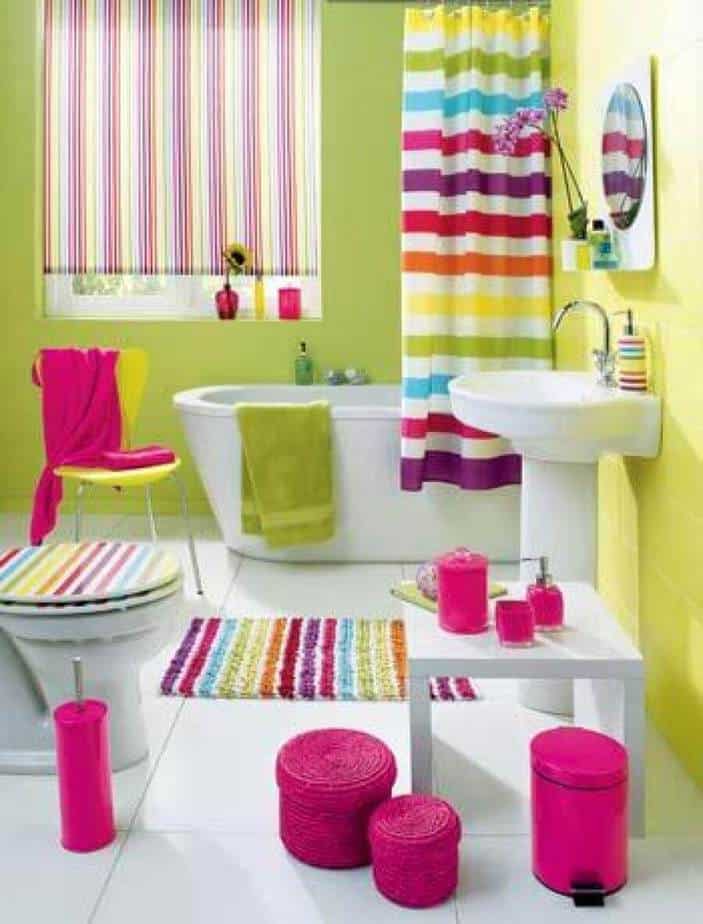 Sugary Colorful Bathroom