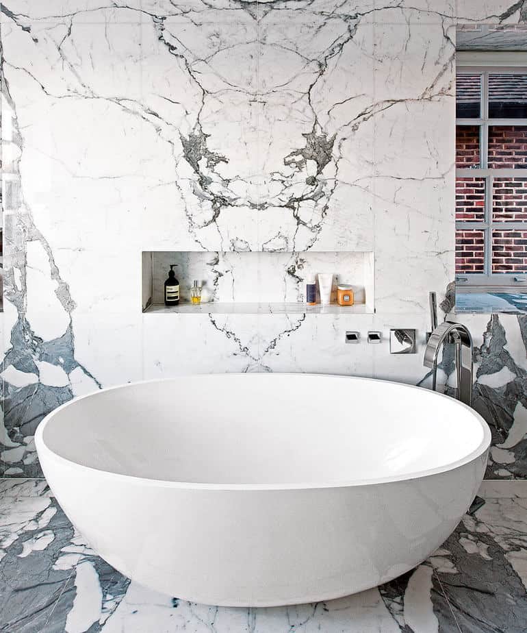 Unique Marble Bathroom