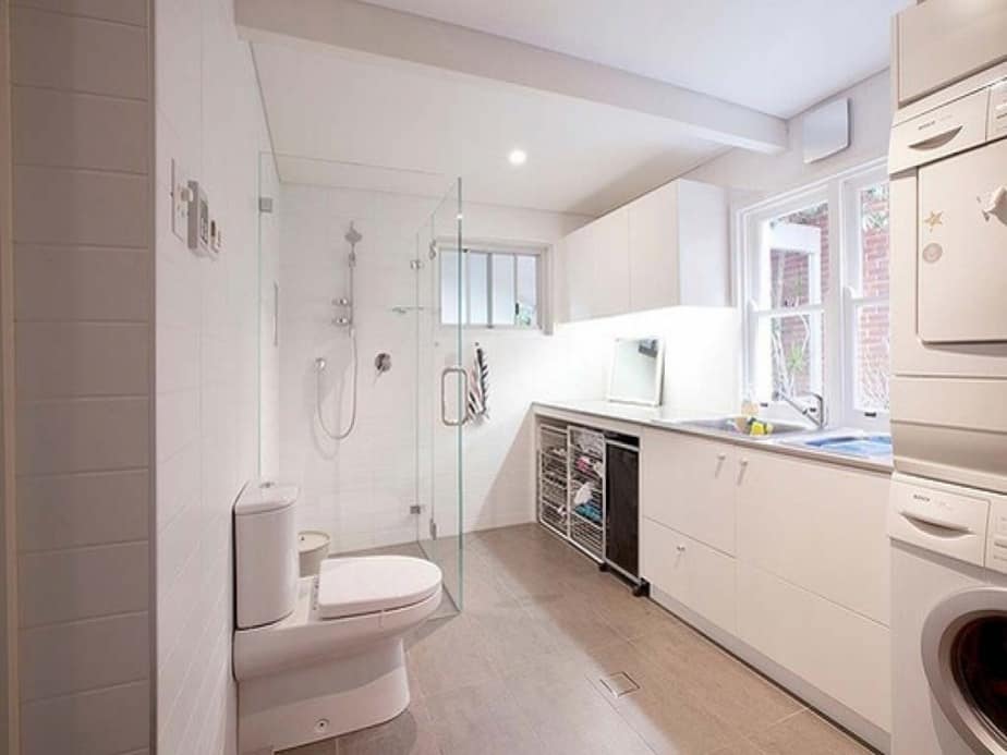 Clever Bathroom Laundry Room