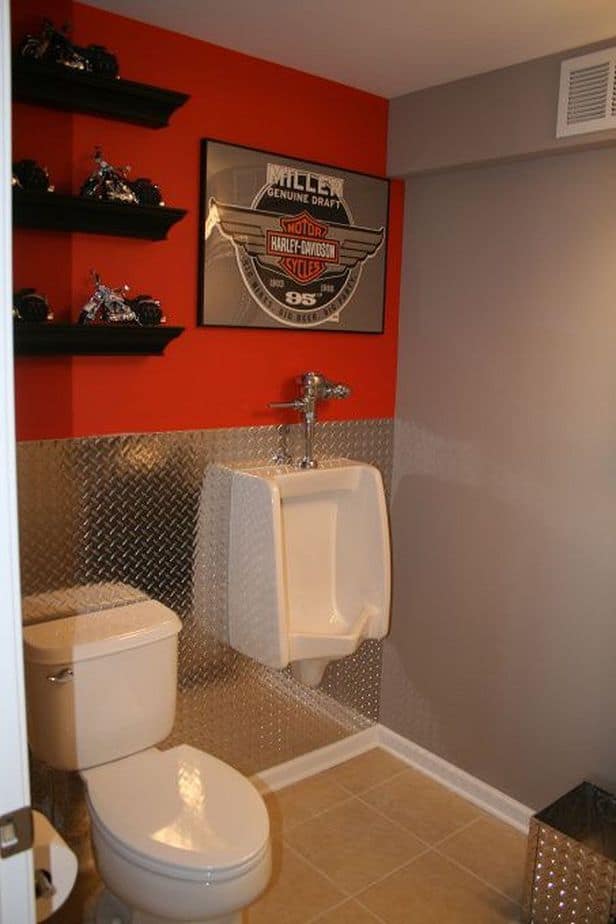 Motorbike Man Cave Bathroom