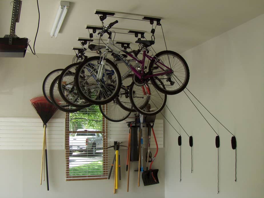 excellent Garage Ceiling Bike Storage Ideas
