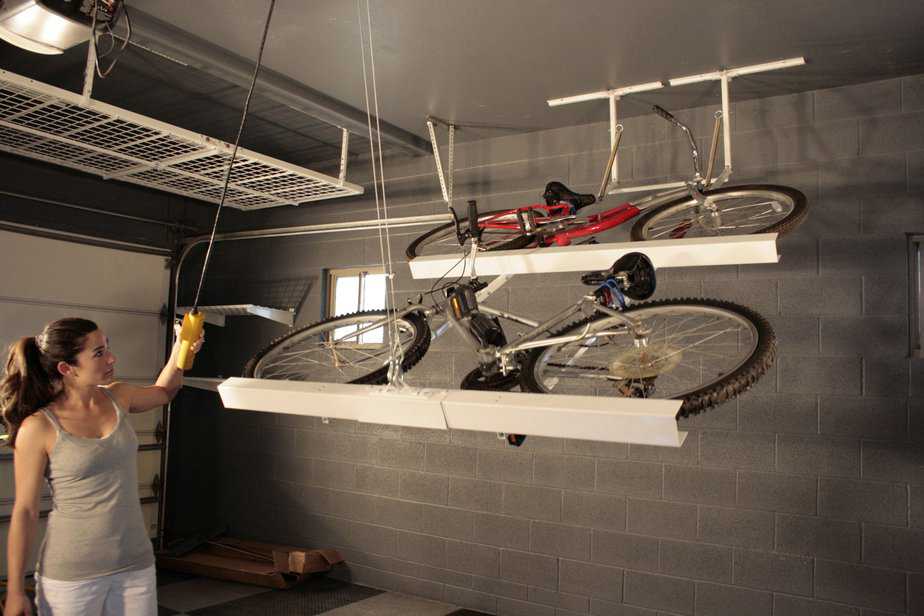 perfect Garage Ceiling Bike Storage Ideas