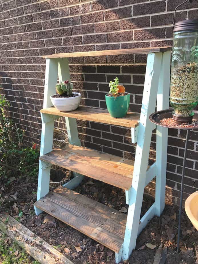 Using Old Furniture to Build DIY Plant Stand
